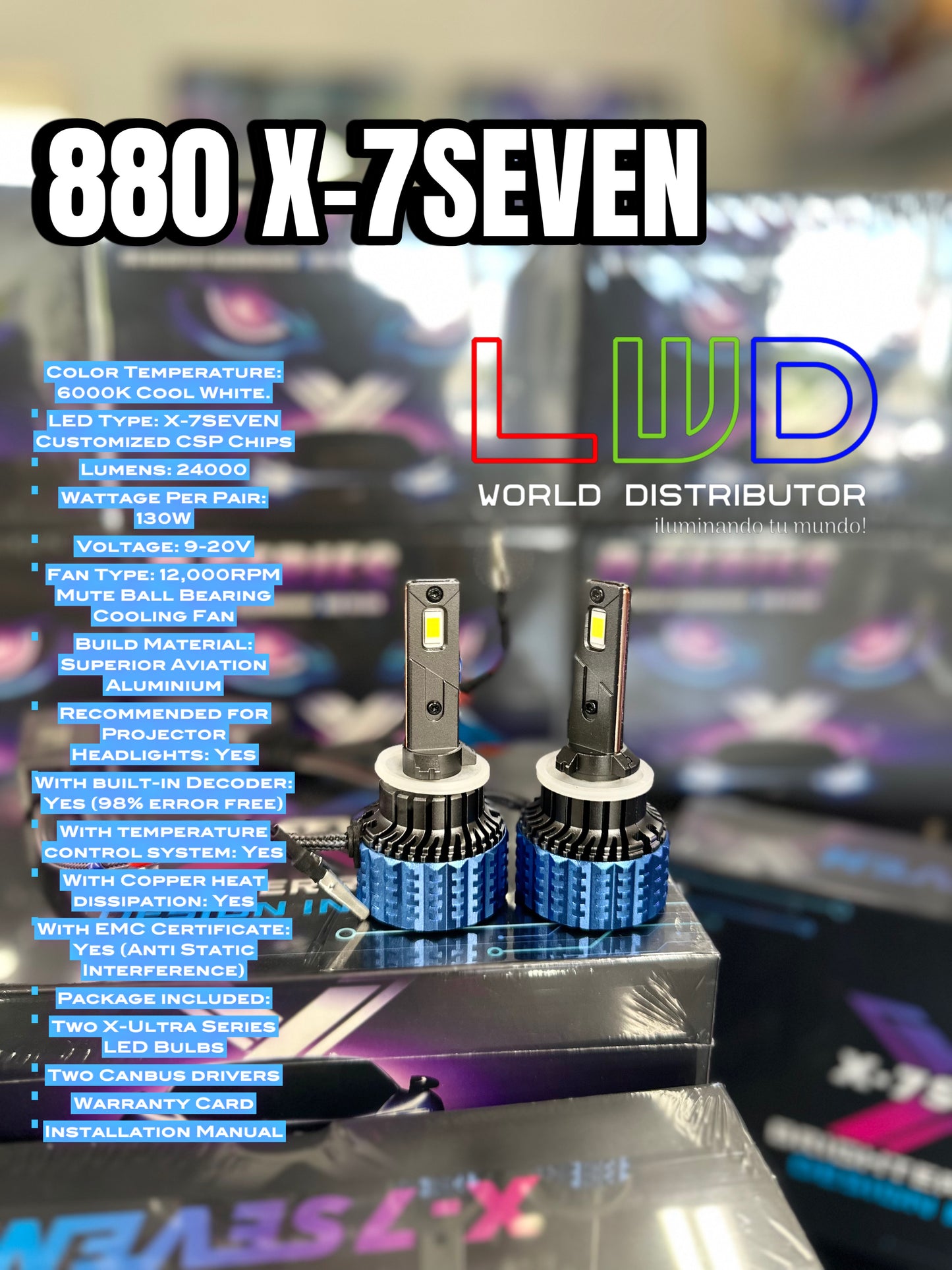 X7 LWD edition led lights 24000lm