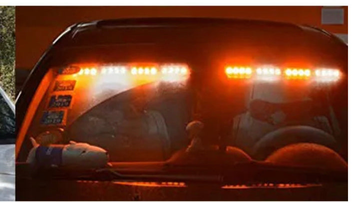Led Dash Deck Visor Lightbar Warning Strobe Flashing