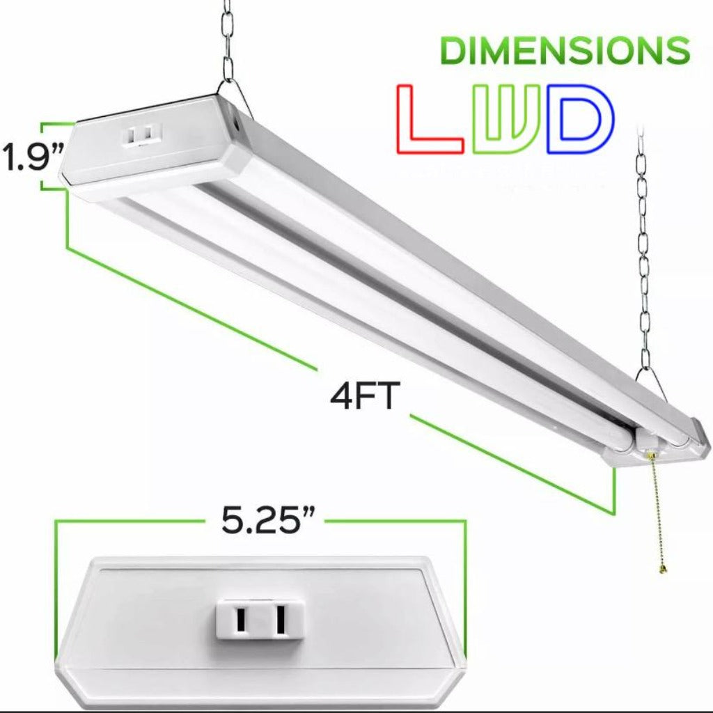 Lampara de Techo LED t8 4'