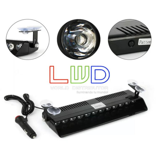12 LED Strobe light Dash