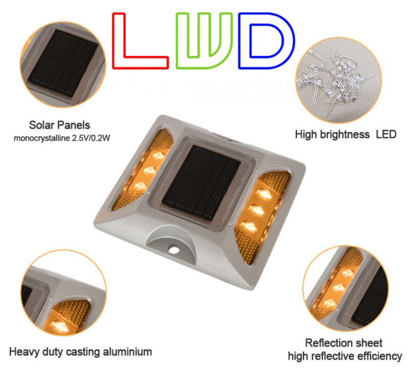Solar LED street reflectors