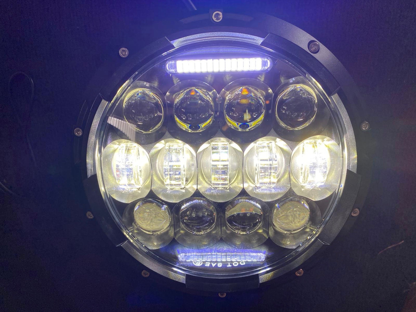 2 x 7" 13 LED with DRL Headlight Bulbs Sealed