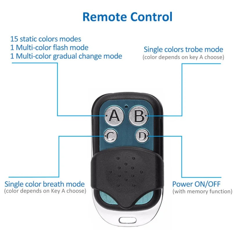 Motorcycle ambient led light