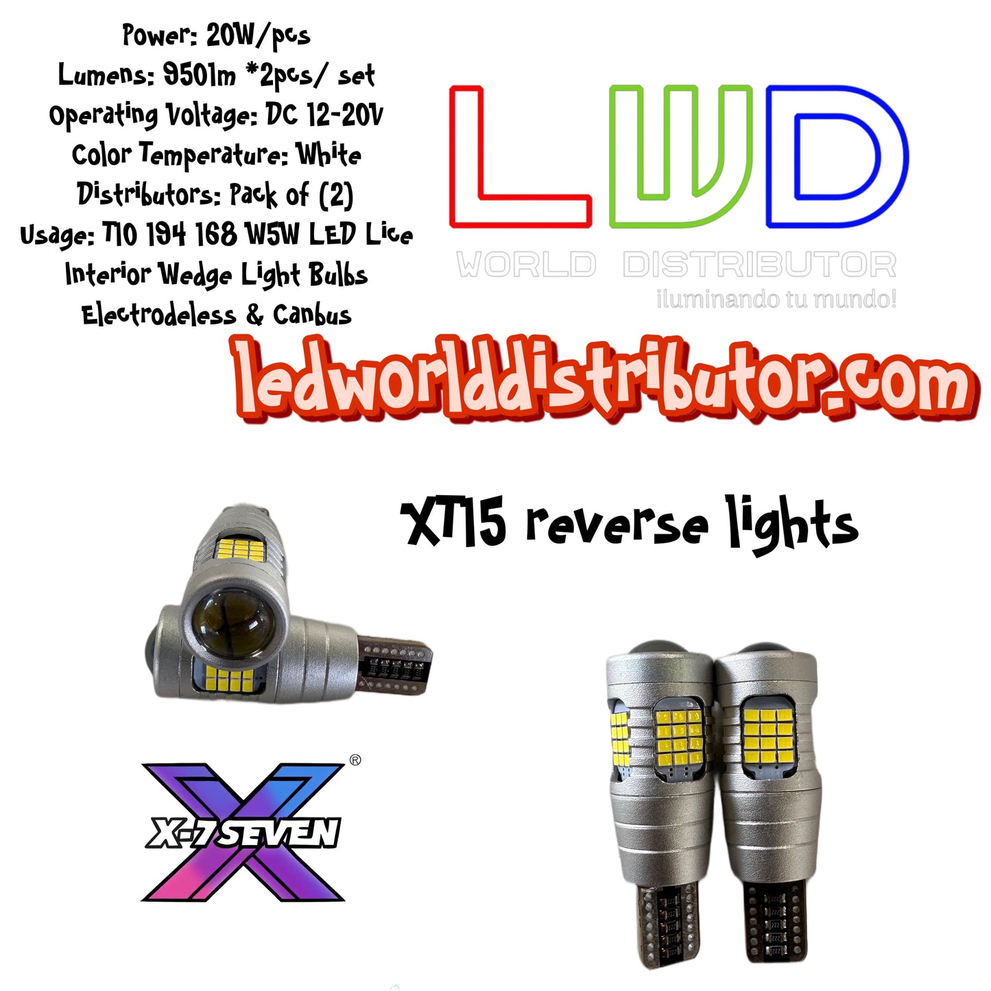 XT15 backup light 950lm