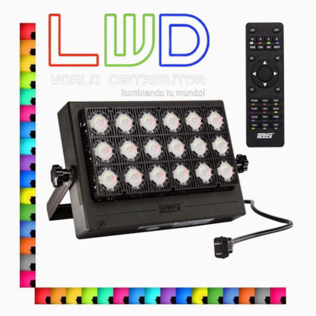 100W RGB LED Flood Light with Plug
