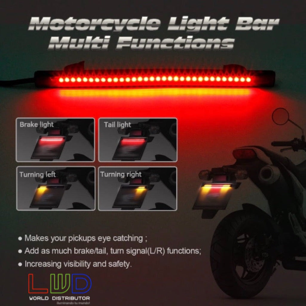 Universal LED Strip for Motorcycle License Plate