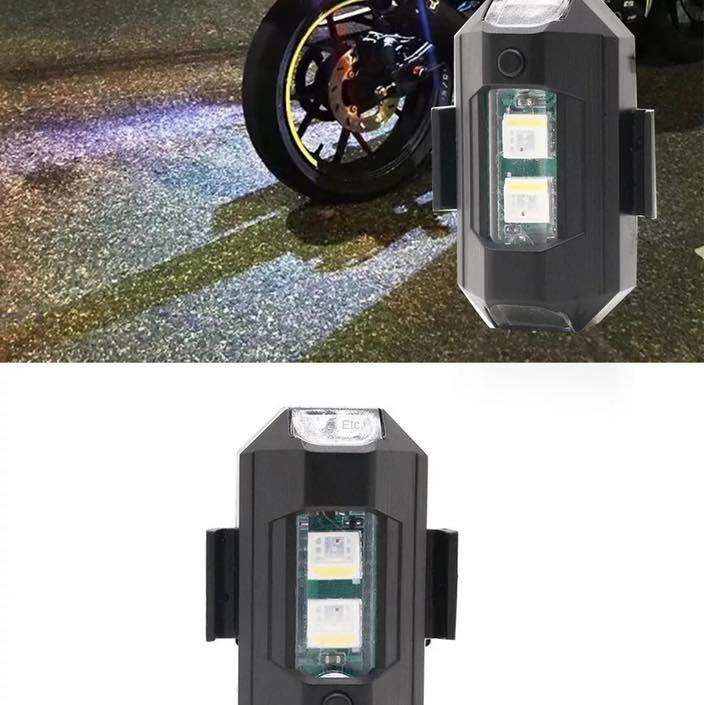 7 Colors LED Aircraft Drone Strobe Lights Aircraft Night Warning Lights for Motorcycles, Drones, ATV, UTV, Bicycle, etc,