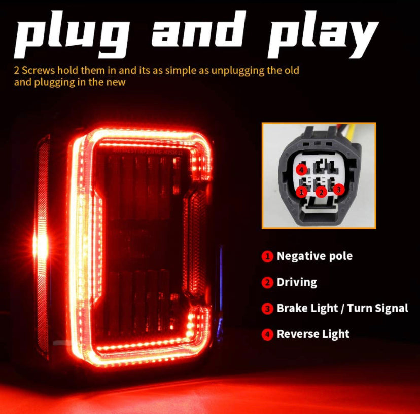 Jeep LED tail lights  07-17